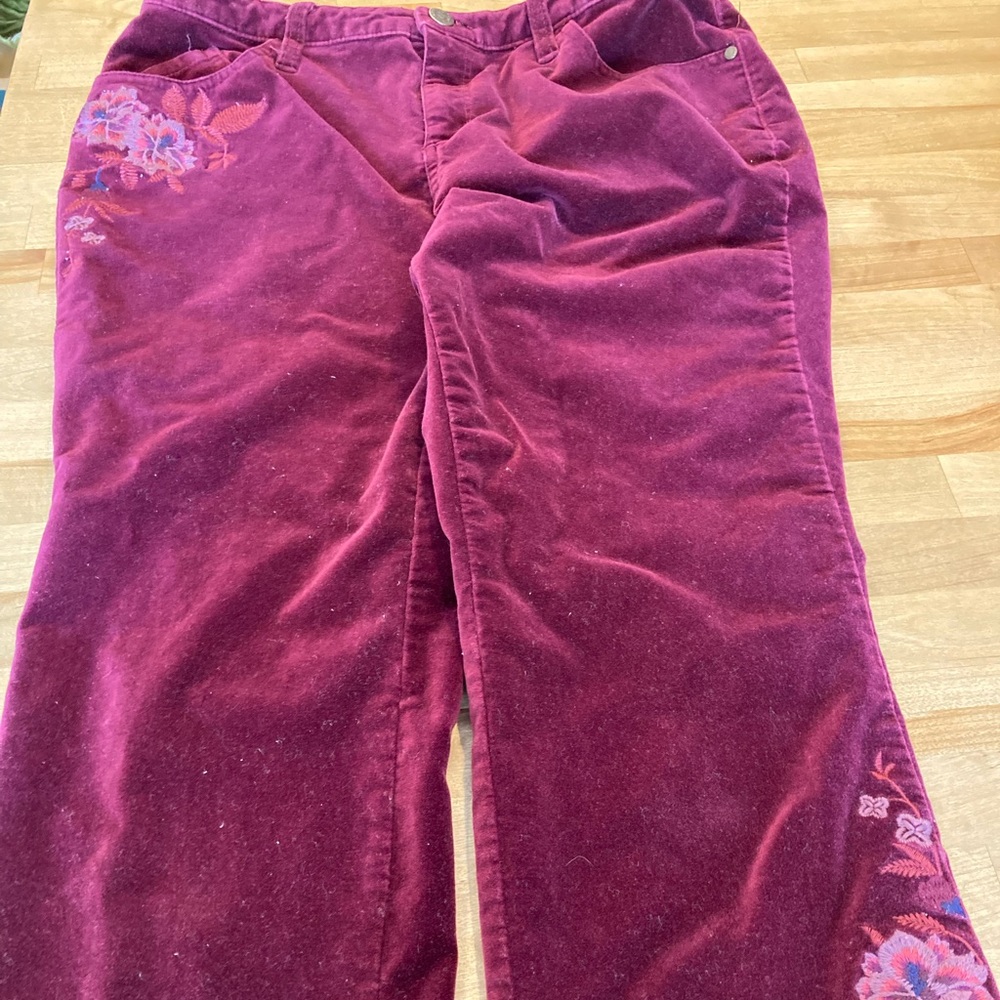 Sundance embroidered pants size 28x29